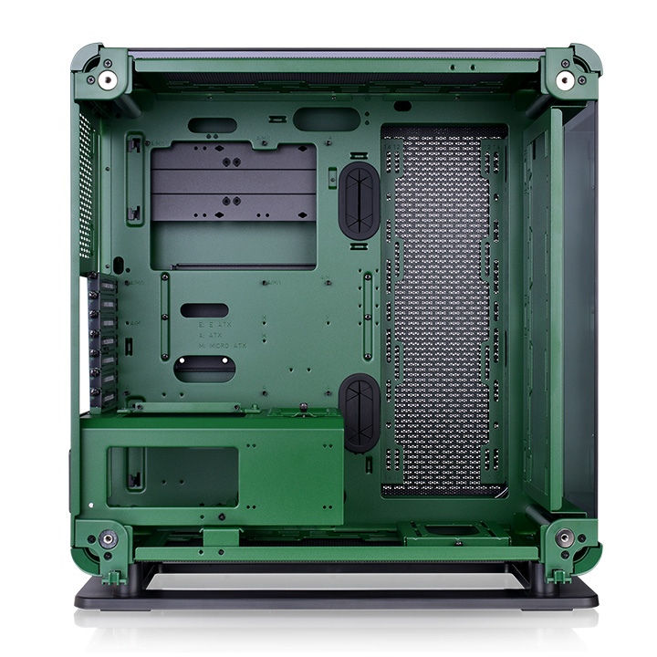 訳あり超特価の通販 Core Chassis Tower Mid Green Racing Glass Tempered P6 PCケース(自作PC用)