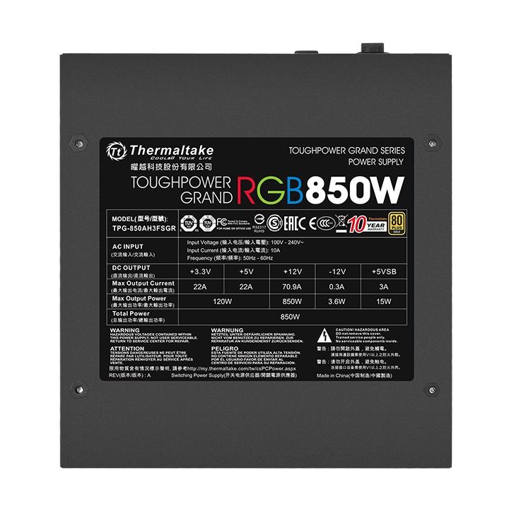 Thermaltake Toughpower Grand RGB 850W Gold (RGB Sync Edition)