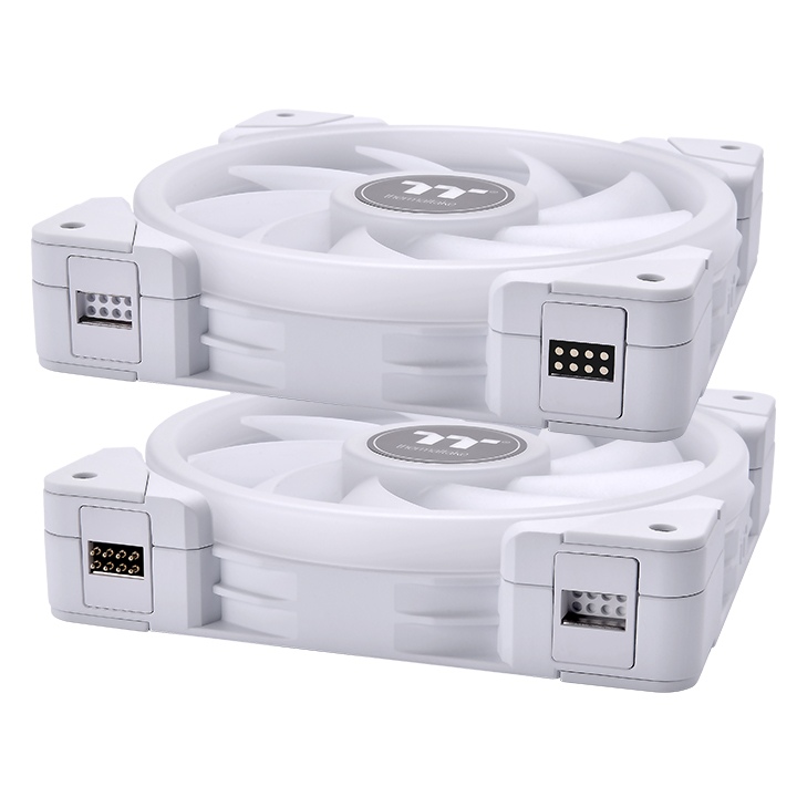 Biały wentylator SWAFAN EX14 RGB PC TT Premium Edition (zestaw 3  wentylatorów)