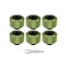 Pacific C-PRO G1/4 Tubo PETG de 16mm OD Compresión – Verde (Paquete de 6 racores)