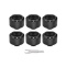 Pacific C-PRO G1/4 Tubo PETG de 16mm OD Compresión – Negro (Paquete de 6 racores)