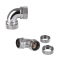 Pacific M-Pro G1/4 PETG 12mm Fitting Kit- Chrome