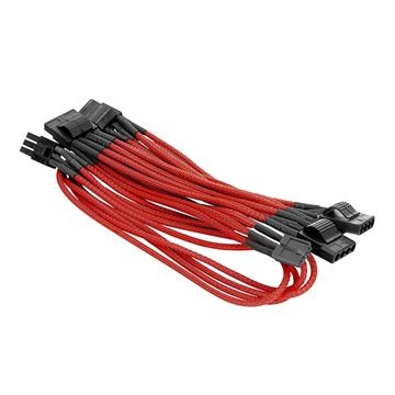 Individually Sleeved 4Pin Peripheral Cable - Red