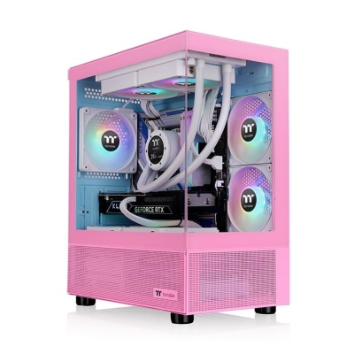 View 170 TG ARGB Bubble Pink Micro Chassis