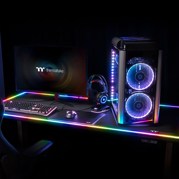 Banner of Level 20 BattleStation RGB Gaming Desk